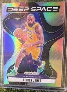 2024 LeBron James #5 Silver Holo Deep Space LA LAKERS Basketball Trading Card
