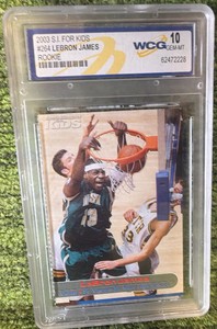 2003 Sports Illustrated SI For Kids #264 LeBron James RC Rookie Graded WCG 10