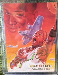 1990s Michael Jordan Greatest Ever Retired 1993 Promo Gold Signature Bulls - Cool Card 