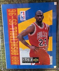 1995-96 Upper Deck Michael Jordan Collectors Choice Figurine Adhesive Stickers Unopened Pack 