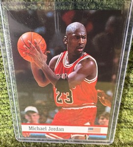 1993 NBA Fax Pax World Of Sport - Michael Jordan #7 Chicago Bulls NBA Basketball Trading Card