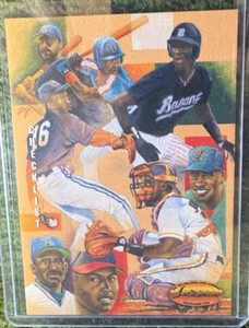 Michael Jordan Derek Jeter Charles Johnson Brien Taylor 1994 Ted Williams #DG9 - Interesting Art Card 