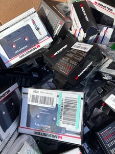 Large box of Misc electronic accessories