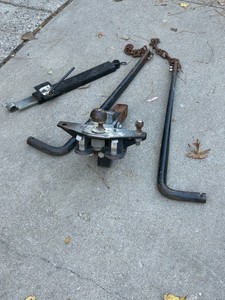 Trailer Hitch with stabilizer sway bar and tow bars