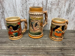 3 Beer Steins