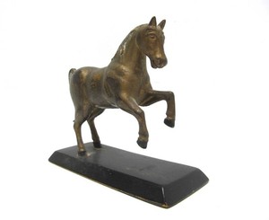 Orig Antique Cast Iron Bank #1 - Galloping Horse