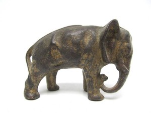 Orig Antique Cast Iron Bank #2 - Elephant
