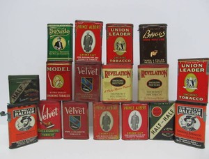 Lot of Antique Tobacco Advertising Pocket Tins