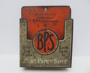 Vintage 1920s-30s era BPS Paints Advertising Store Display