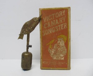 Antique Victory Canary Songster Bird Whistle Toy wOriginal Box