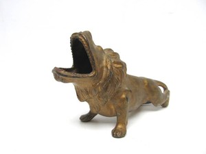 Antique Cast Iron Raoring Lion Bottle Opener