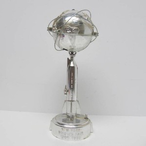Mid Century 1964-65 Worlds Fair Atomic Chrome Rocket Bank