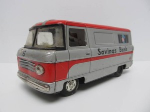 Vintage Tin Litho Armored Car Coin Bank