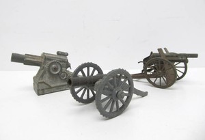 3 Old Vintage Toy Cannons - Including WW1 era&nbsp