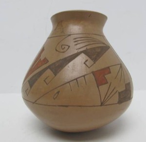 Old Vintage Native American Pottery Vase - Signed Soto
