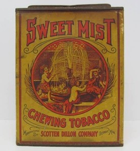 Large Antique SWEET MIST General Store Tobacco Display Bin