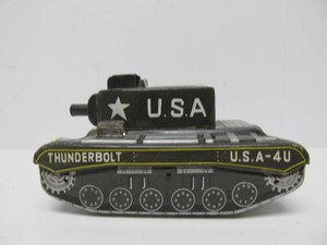 Vintage Tin Toy Thunderbolt Tank