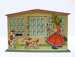 Vintage US Zone Germany tin Litho Coin Bank