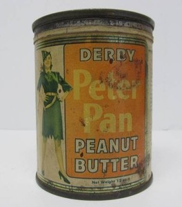 Nice Vintage 1930s era PETER PAN Peanut Butter Advertising Tin&nbsp
