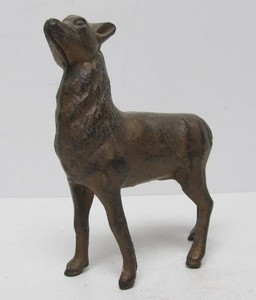 Antique Cast Iron Deer Coin Bank