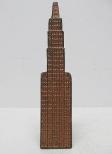 Antique Cast Iron Building Coin Bank