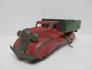 Vintage 1930s Marx Pressed Steel Dump Truck - Lumar Steel