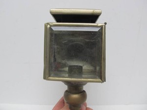 Early Antique Brass Carriage, Buggy or Automobile Lamp