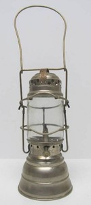 Antique JUSTRITE Patent 1917 Skaters Lantern  Lamp