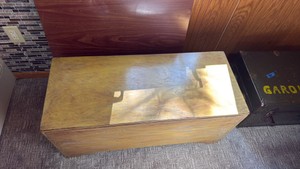 Wooden Lift-Top Storage Chest & Table