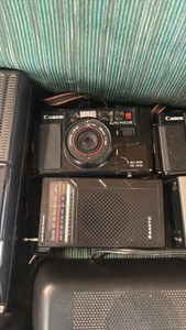 Vintage Cameras, Flash Accessories, Cassette Player & Tapes
