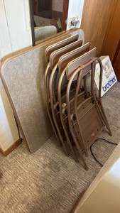 Folding Table & Matching Folding Chairs