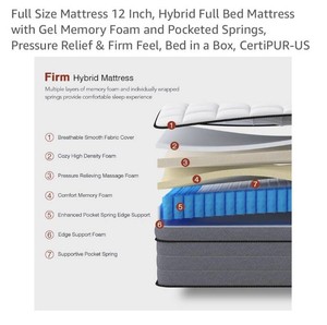 Ayeawo Full Size Mattress-Bed in a Box