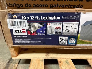 10 x 12ft Lexington Galvinized Steel Shed