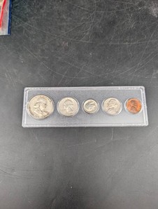 1954 United States Five-Coin Set In Whitman Holder