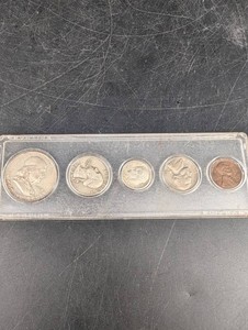 Five-Piece United States Coin Set In Whitman Holder