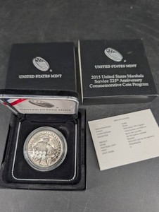 2015 US Marshals Service 225th Anniversary Proof Silver Dollar