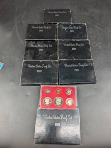 United States Proof Set Collection, 1980-1982 (Lot of 8)