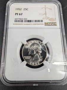 1952 United States 25C Quarter NGC PF 67