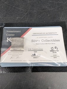 Investment Caster U.S. Constitution 999 Silver Collectible