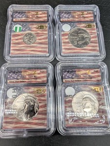 1776-2026 Semiquincentennial ICG Gem BU Coin Set, 4 Pieces