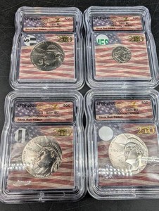 1776-2026 Semiquincentennial Coin Swatches (Lot of 4)
