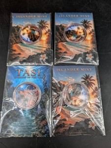 Islander Mint Series 2 .999 Fine Copper Coins (Lot of 4)
