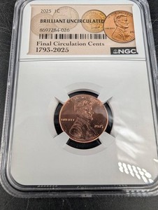 2025 Lincoln Cent NGC Encapsulated