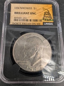 NGC 1972 Eisenhower $1 Brilliant Unc Coin