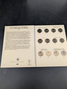 2009 District Of Columbia & U.S. Territories Quarters Folder (Lot Of 12)