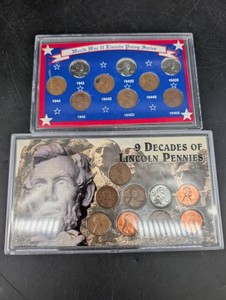 Lincoln Penny Collection With World War II Series