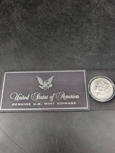 1880 United States Morgan Dollar With Holder