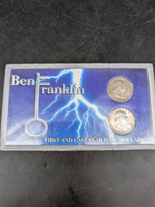First and Last Franklin Silver Half Dollars 1948 & 1963