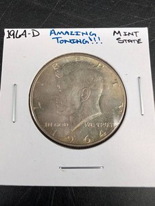 1964-D Kennedy Half Dollar With Amazing Toning