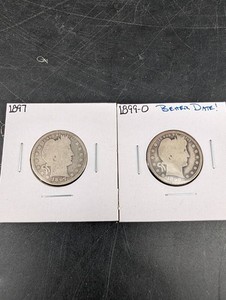 1897 & 1899-O Barber Quarters (Lot of 2)